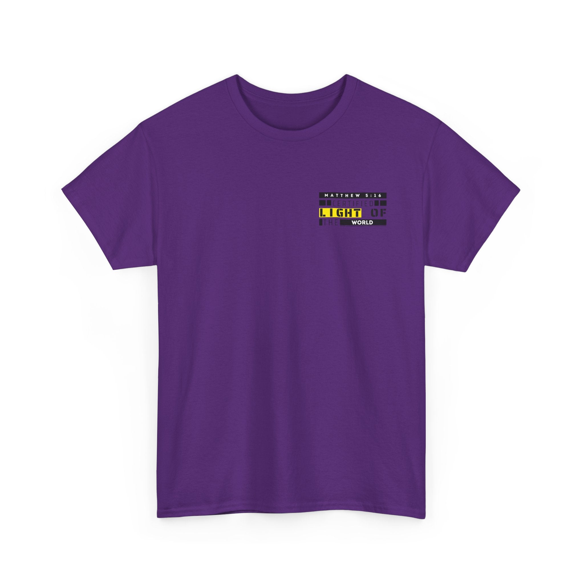 Minimalist "Light of My Life" Tee — Small Chest Script Graphic