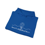 Christian Hoodie with Light of the World and Cross Design – Faith Comfort Sweatshirt