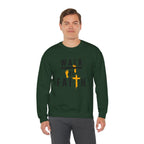 Christian Crewneck Sweatshirt "Walk By Faith" Pullover, 2 Corinthians 5:7 Apparel, Inspirational Faith Graphic Sweatshirt
