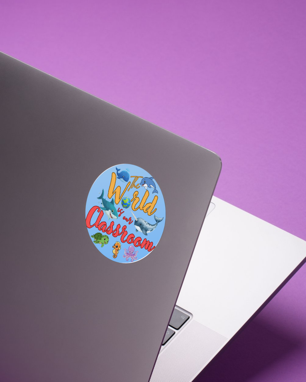 The World Is Our Classroom Homeschool Sticker – Charlotte Mason Inspired Education Decal - The Mighty Ocean Creatures