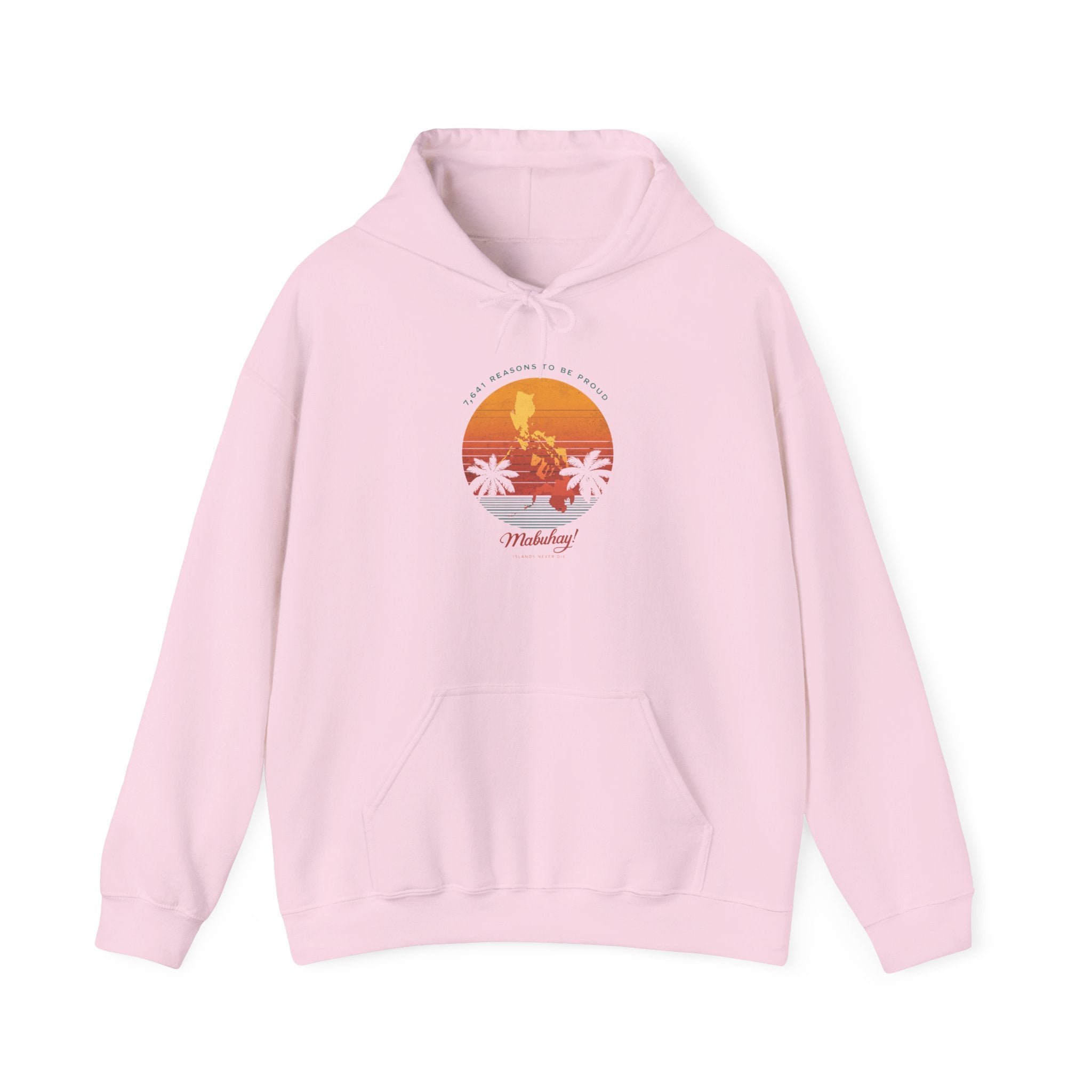 Hoodie • Mabuhay Sunset Palm Graphic — "Philippines" Retro Beach Vibes