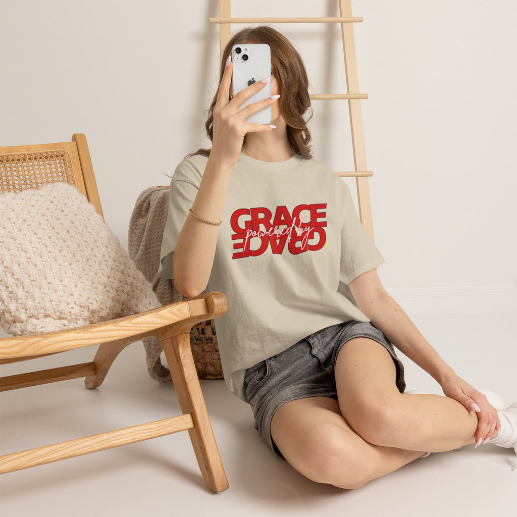 Grace Reversed Tee — Christian Faith Message Shirt
