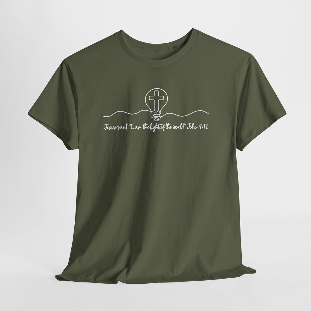 Christian Cross Graphic Tee — "Jesus and I Live By Faith" Inspirational Bible Verse Shirt