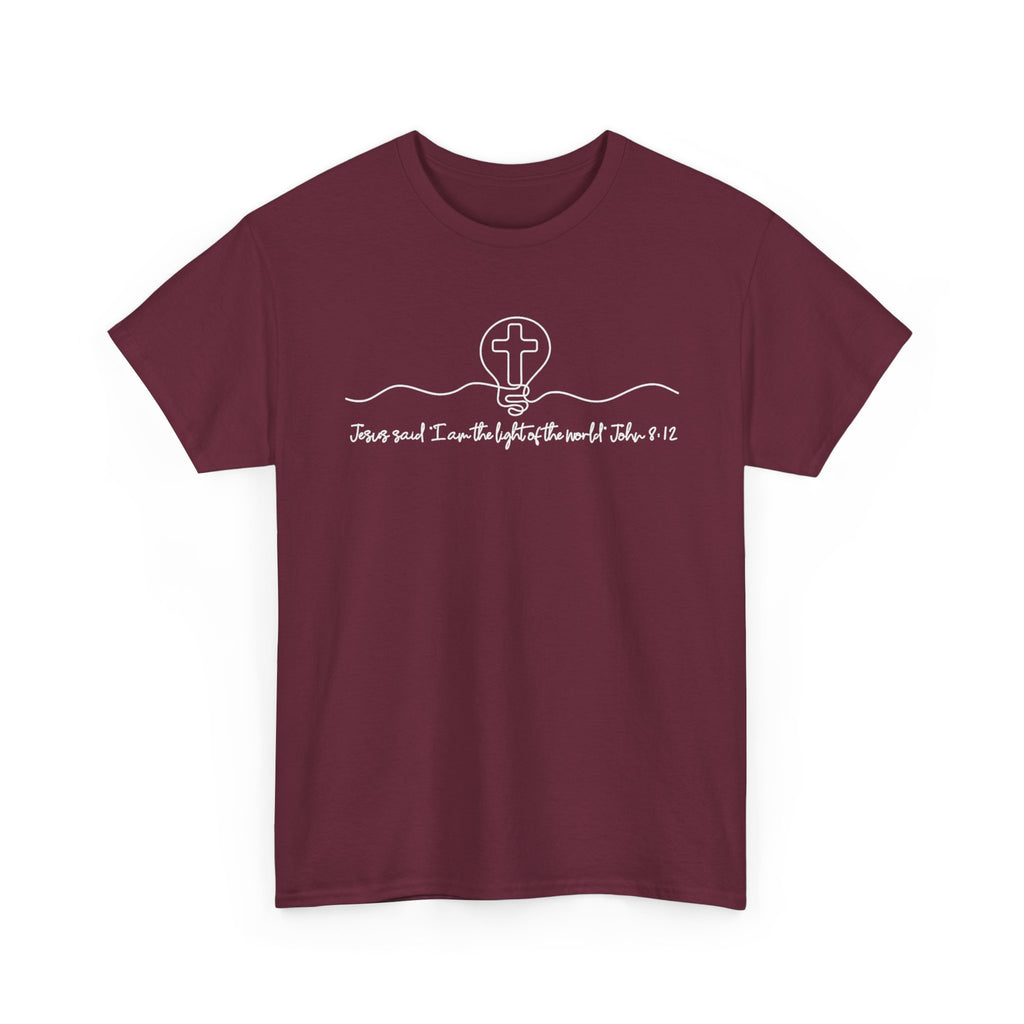 Christian Cross Graphic Tee — "Jesus and I Live By Faith" Inspirational Bible Verse Shirt