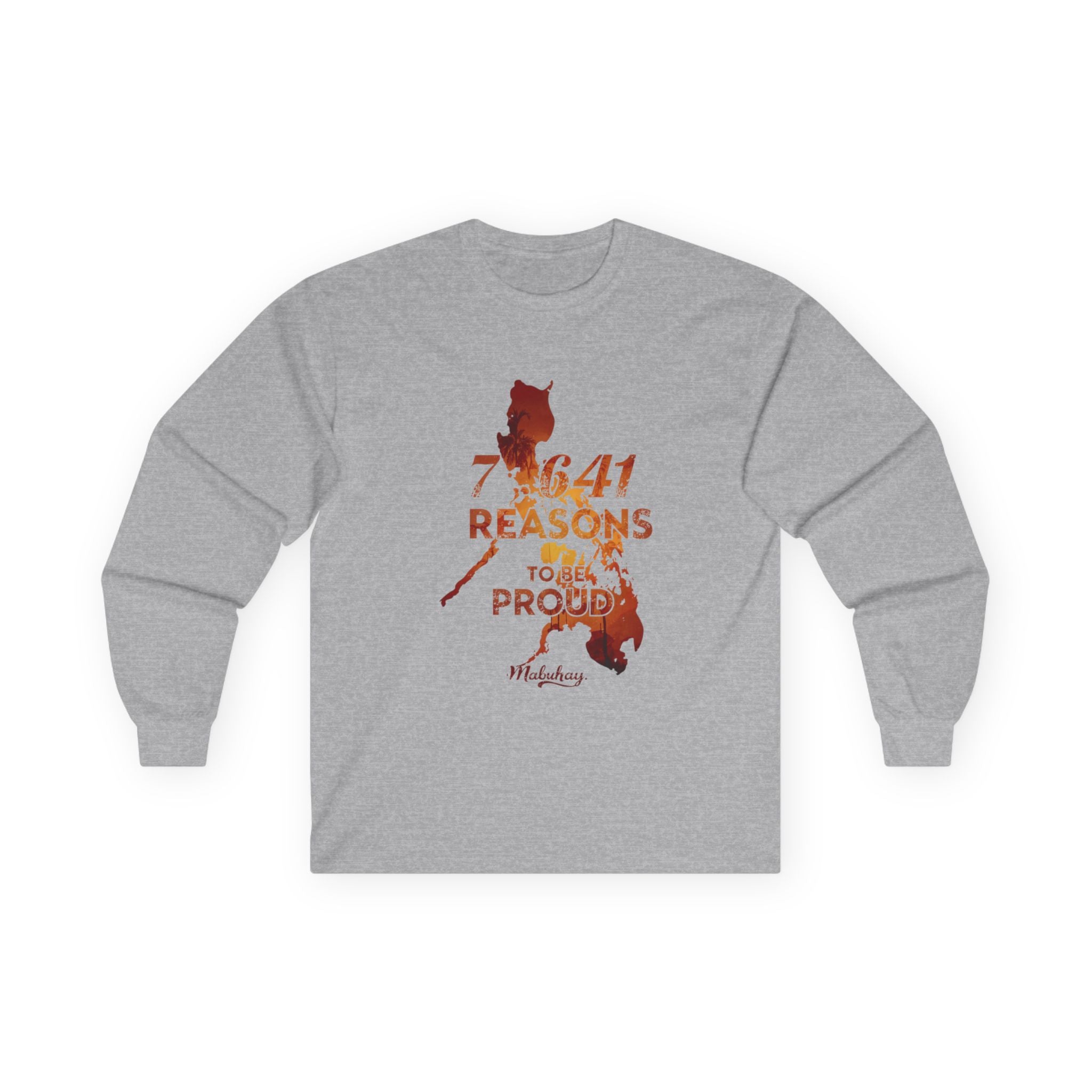 Philippines Pride Long Sleeve Tee — "7,641 Reasons to Be Proud"