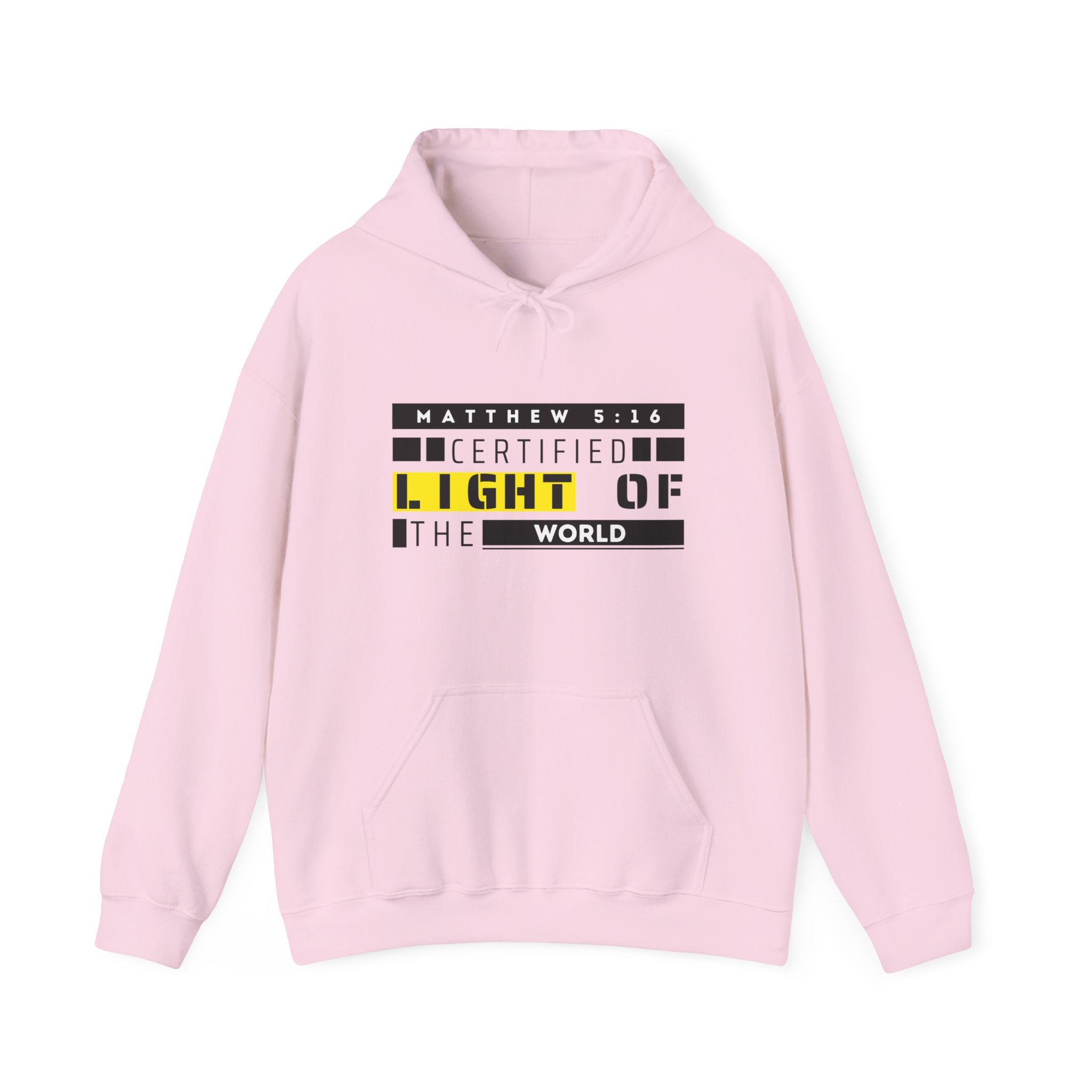 Hoodie - "Certified Light of the World" Christian Hoodie