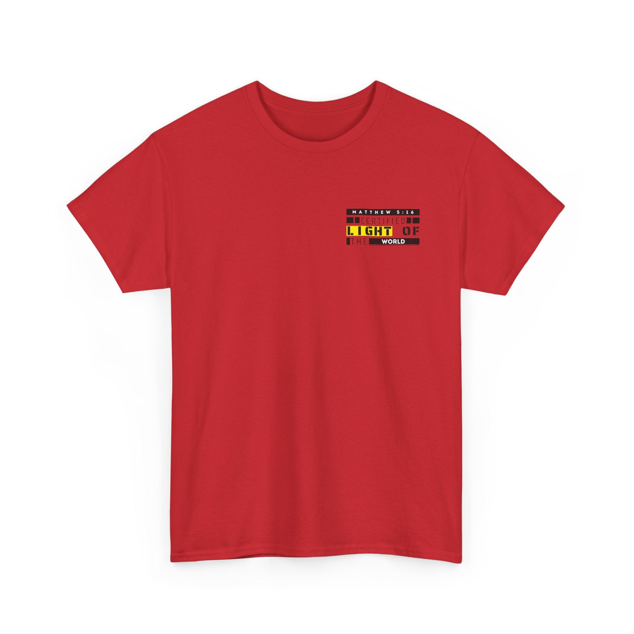 Minimalist "Light of My Life" Tee — Small Chest Script Graphic