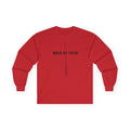 Walk By Faith Long Sleeve Tee — Minimal Christian Inspirational Shirt