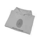 Heavenly Crafted Hoodie — Minimal Fingerprint Graphic Hooded Sweatshirt