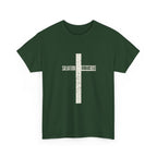 Christian Cross T-Shirt — "Salvation Romans 5:8" Faith Tee