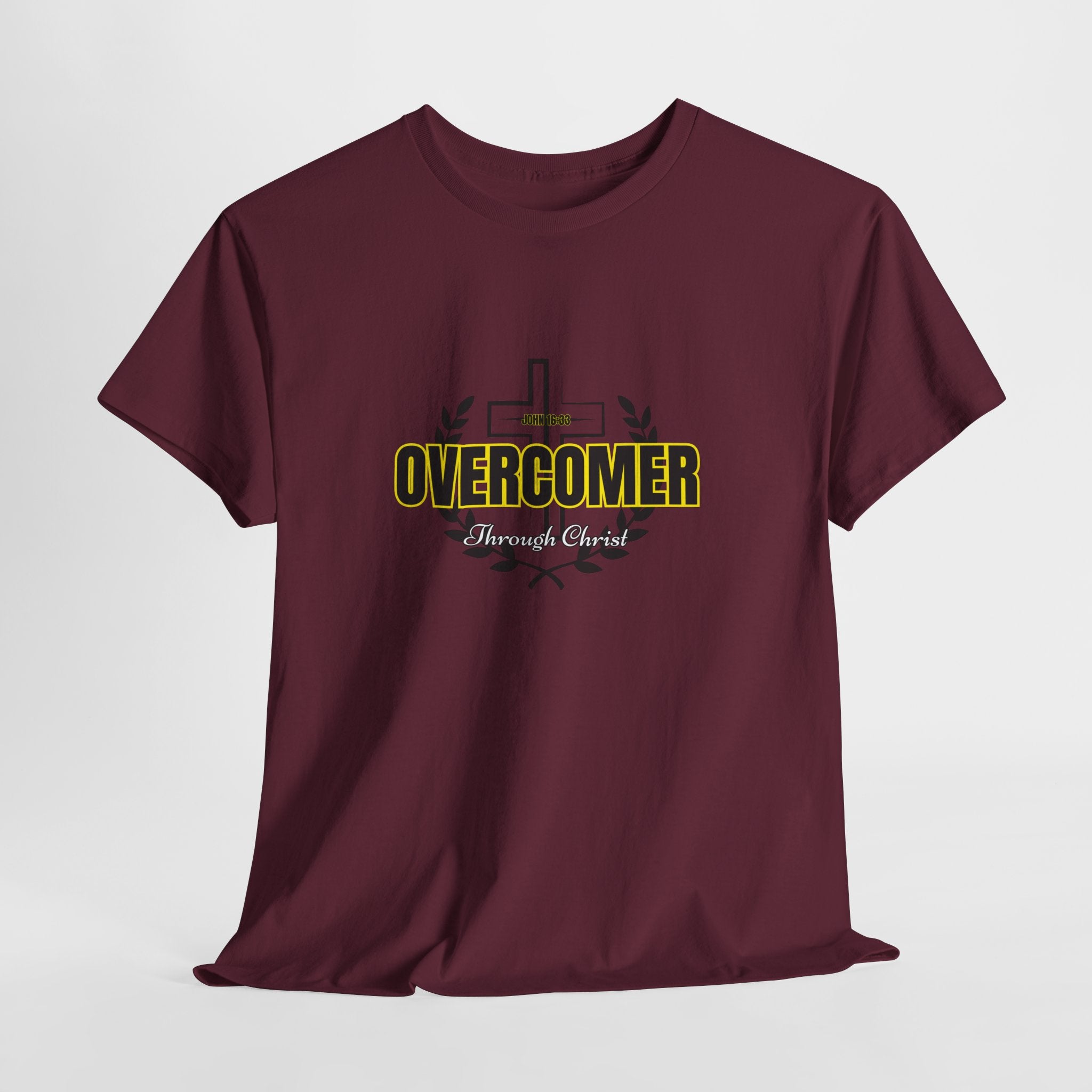 Overcomer Cross T-Shirt — Inspirational Christian Faith Tee