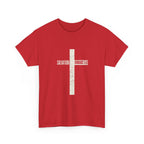 Christian Cross T-Shirt — "Salvation Romans 5:8" Faith Tee