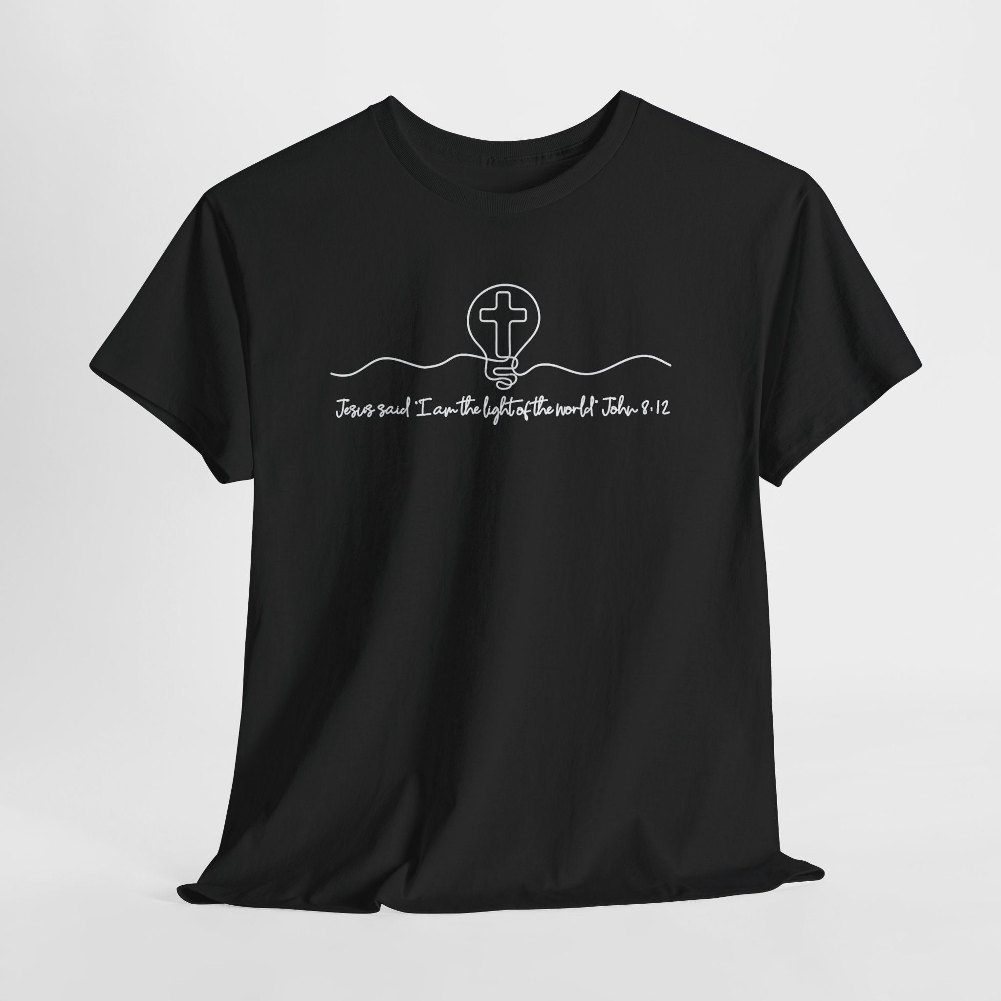Christian Cross Graphic Tee — "Jesus and I Live By Faith" Inspirational Bible Verse Shirt