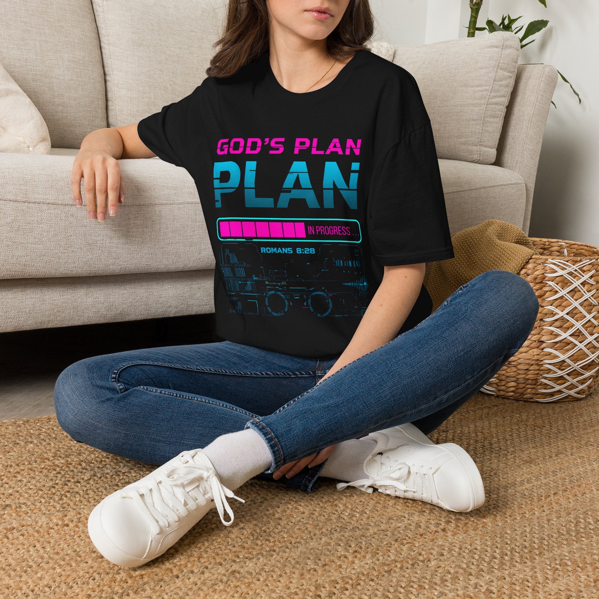 God's Plan 'In Progress' T-Shirt — Christian Faith Graphic Tee