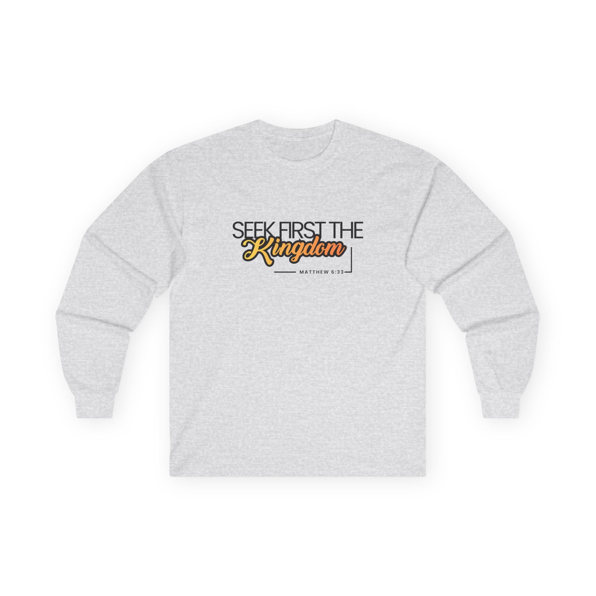 Seek First the Kingdom Long Sleeve Christian Tee