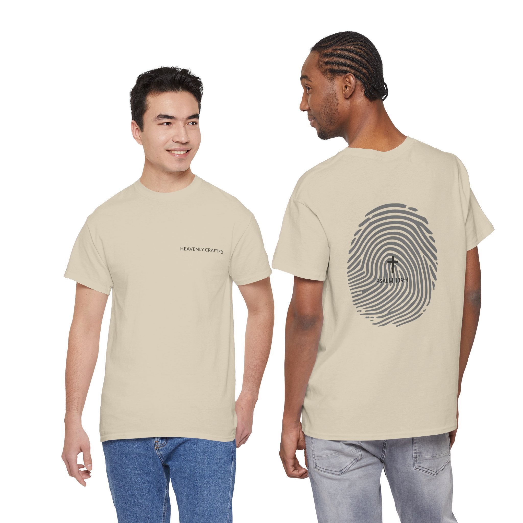 Fingerprint Graphic Tee — Minimalist Identity T‑Shirt