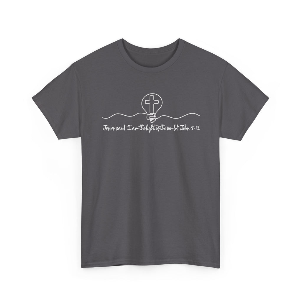 Christian Cross Graphic Tee — "Jesus and I Live By Faith" Inspirational Bible Verse Shirt