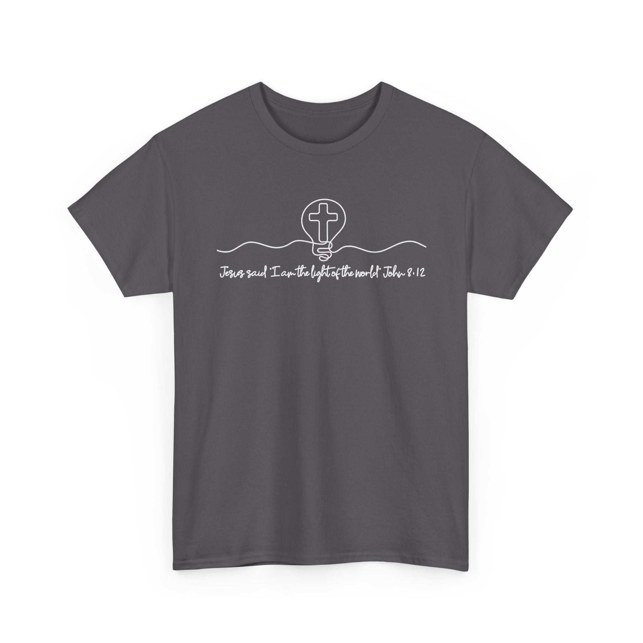 Christian Cross Graphic Tee — "Jesus and I Live By Faith" Inspirational Bible Verse Shirt