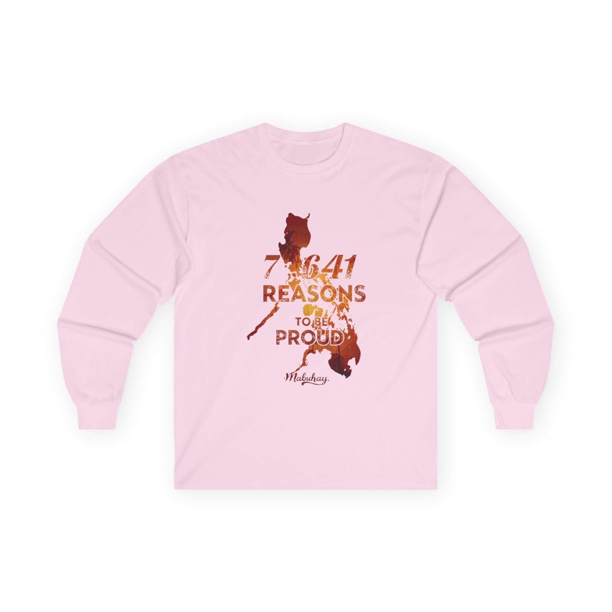 Philippines Pride Long Sleeve Tee — "7,641 Reasons to Be Proud"