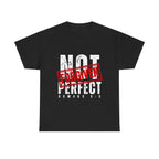 Christian Tee — "Not Perfect, Forgiven" Romans 5:8 Graphic T-Shirt (Still Loved / Still Chosen)