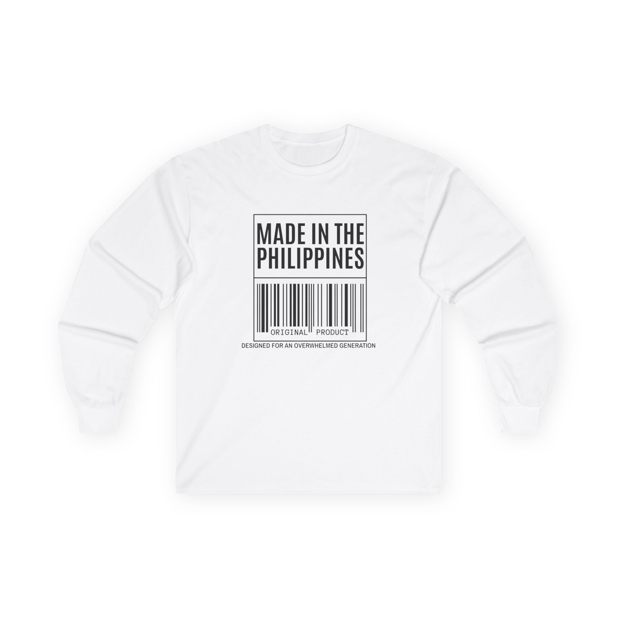 Made in the Philippines Long Sleeve Tee — Barcode Pride Shirt