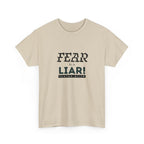 T-Shirt — "Fear Is a Liar!" Graphic Tee | Inspirational Christian Message