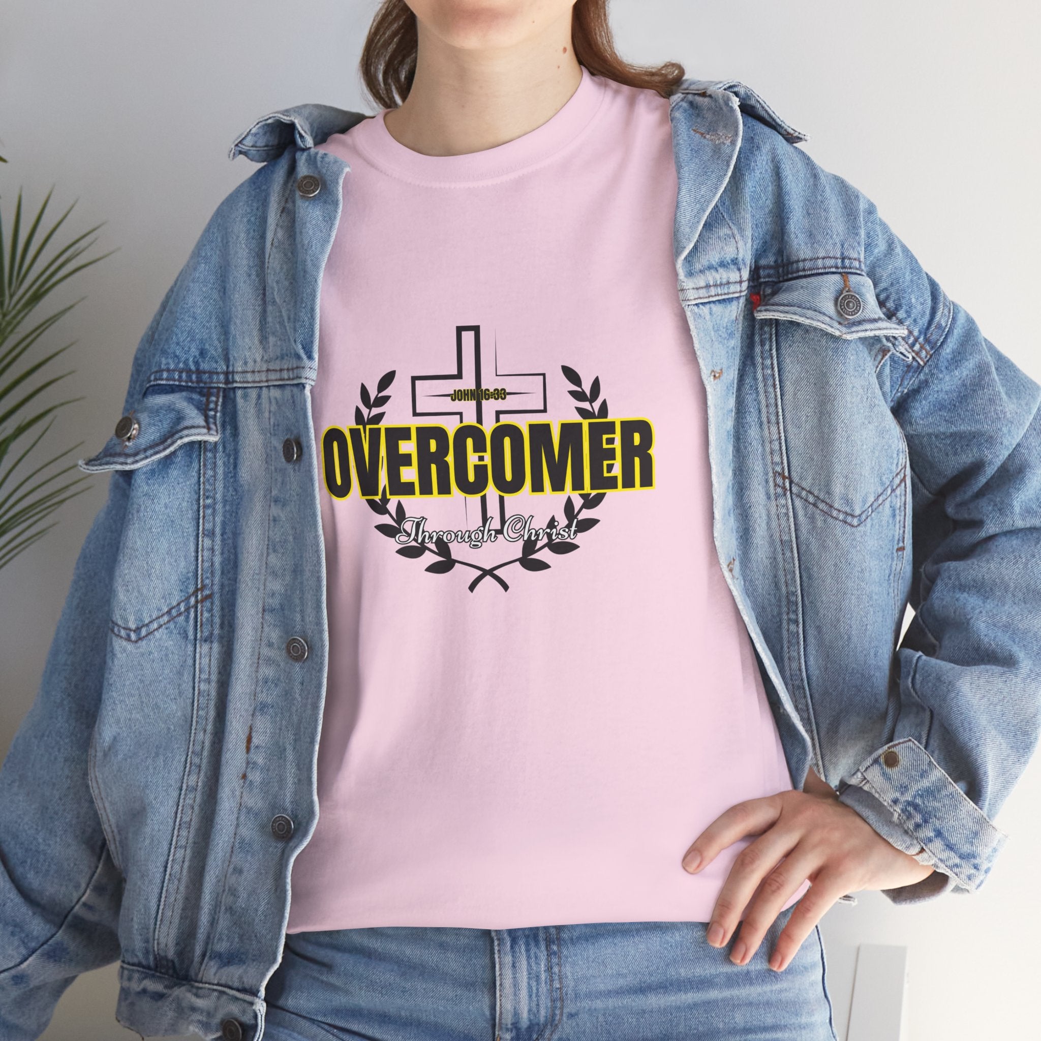 Overcomer Cross T-Shirt — Inspirational Christian Faith Tee