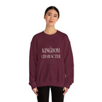 Christian Crewneck Sweatshirt "Kingdom Character" Pullover, Faith-Based Inspirational Apparel, Religious Graphic Sweatshirt