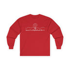 Christian Long Sleeve Tee — "I Am the Light" Minimal Cross Design
