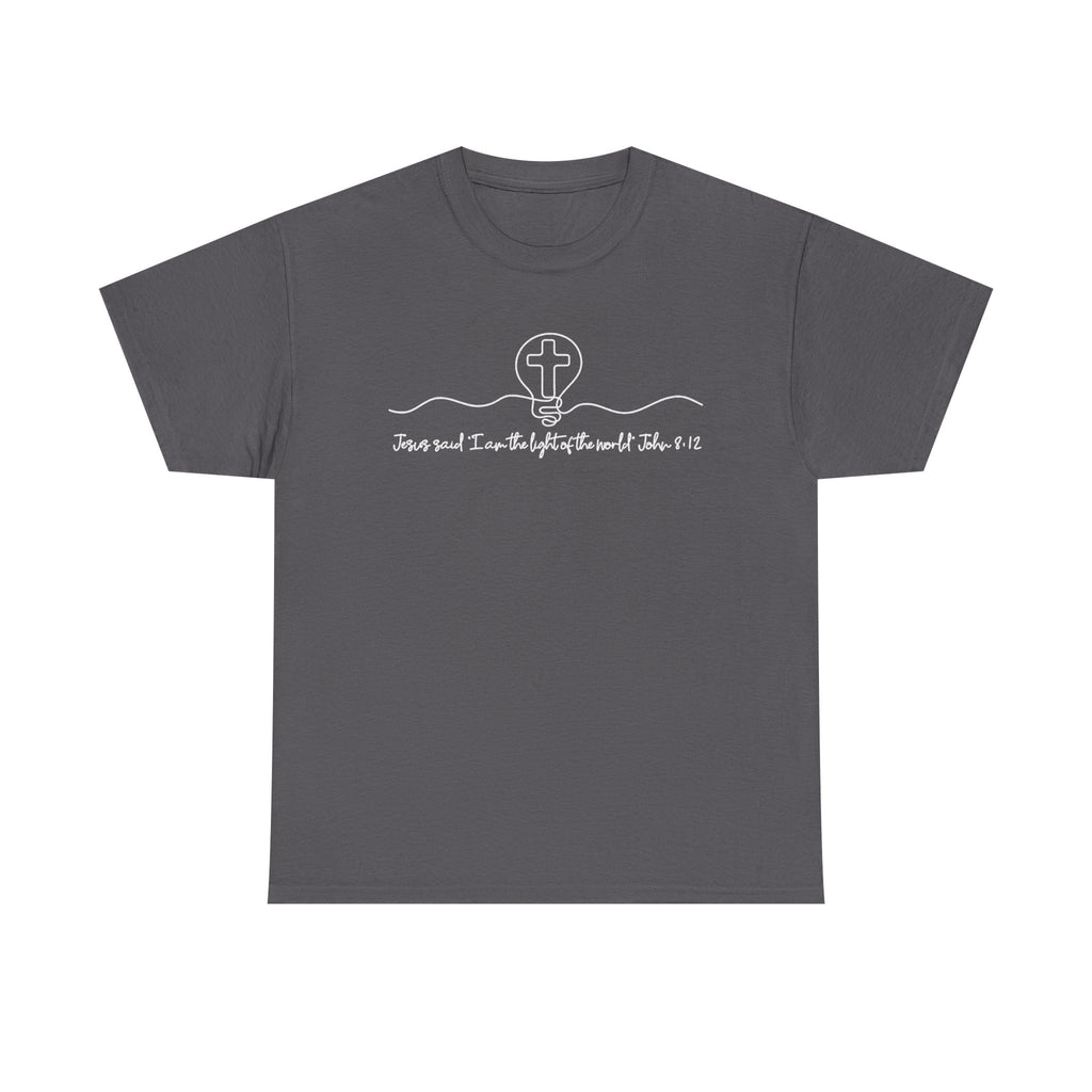 Christian Cross Graphic Tee — "Jesus and I Live By Faith" Inspirational Bible Verse Shirt