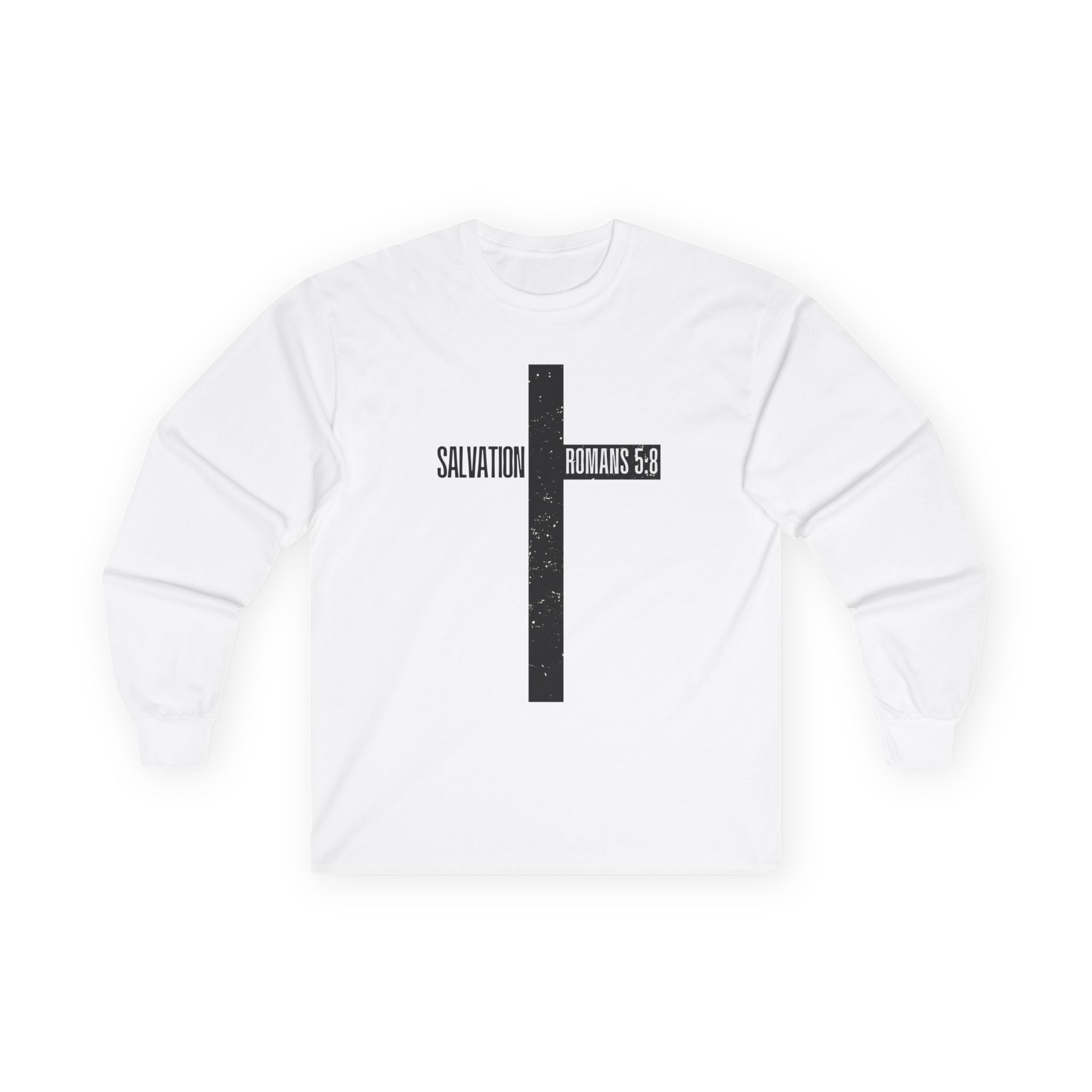 Salvation Romans 5:8 Cross Long Sleeve Tee
