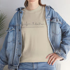 Faith Heartbeat T‑Shirt — I Surrender Script Christian Tee