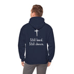 Not Perfect — Forgiven Hoodie | Christian Inspirational Sweatshirt (Romans 5:8, Still Loved/Still Chosen)