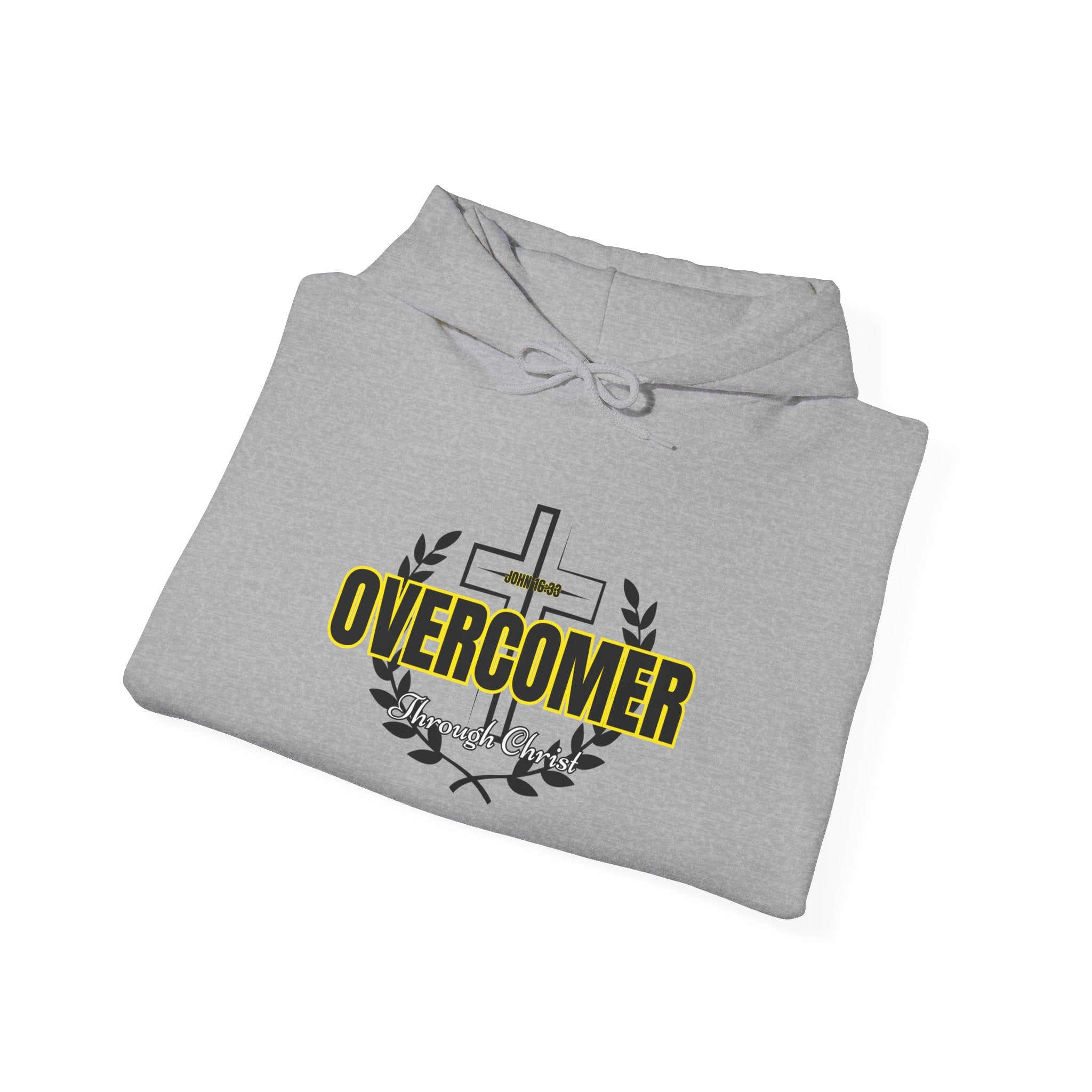 Overcomer Cross Hoodie – Faith-Based Christian Pullover