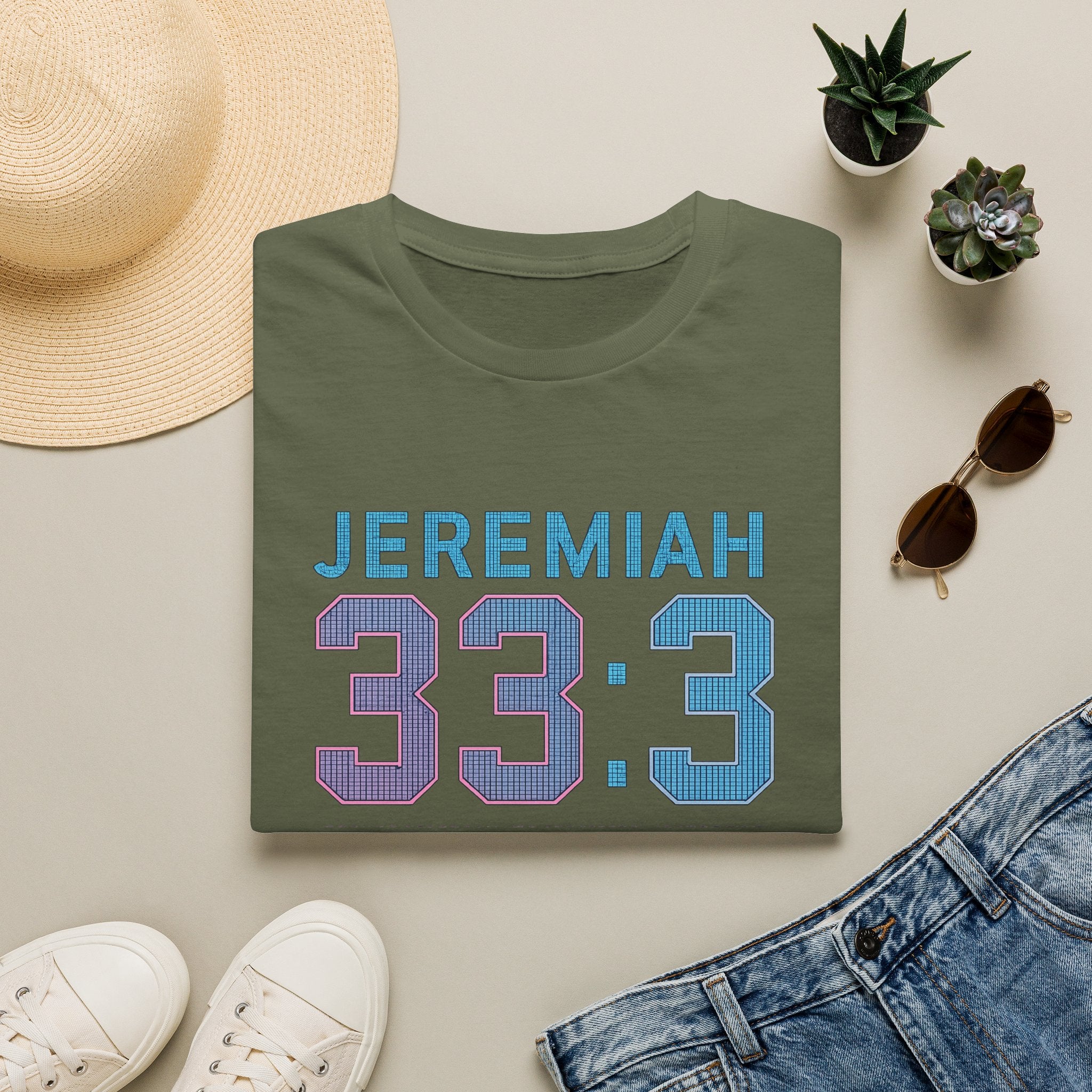 T‑Shirt — Jeremiah 33:3 'Heaven Has WiFi' Inspirational Christian Tee