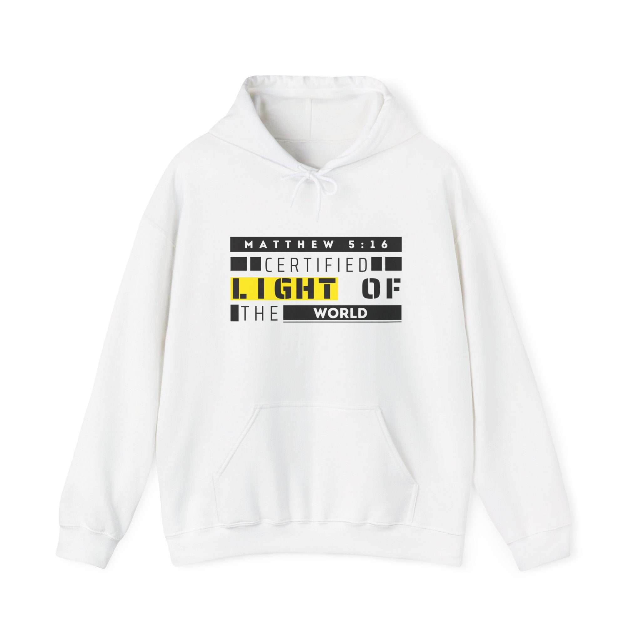 Hoodie - "Certified Light of the World" Christian Hoodie