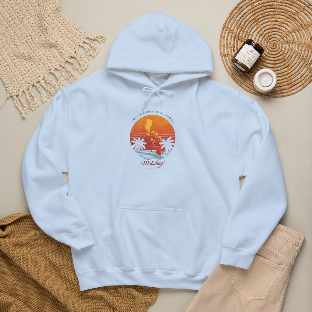 Hoodie • Mabuhay Sunset Palm Graphic — "Philippines" Retro Beach Vibes