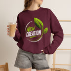 New Creation Sweatshirt – Christian Faith Green Leaf Crewneck