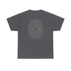 Fingerprint Graphic Tee — Minimalist Identity T‑Shirt