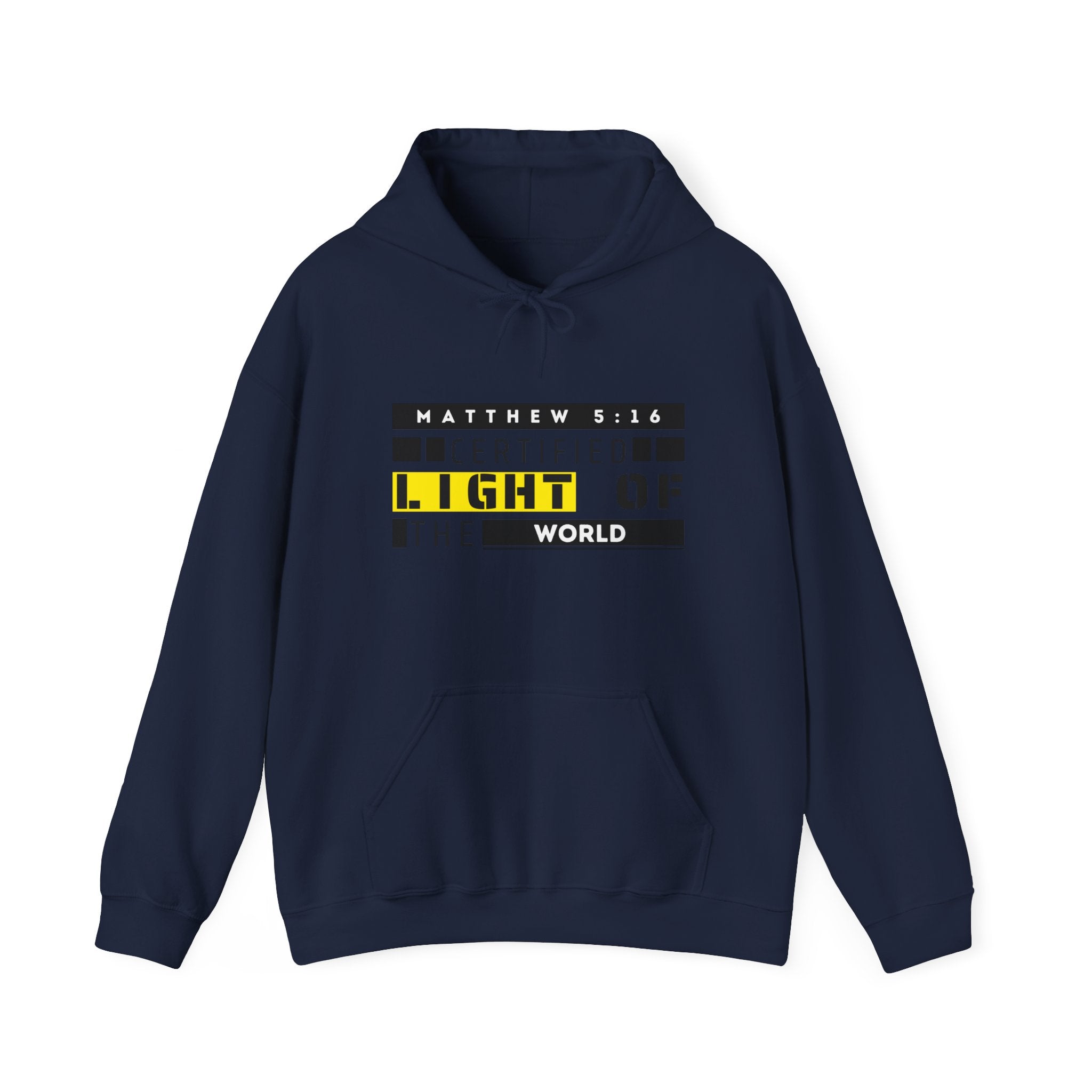 Hoodie - "Certified Light of the World" Christian Hoodie