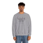 Minimalist Crewneck Sweatshirt "Made New" Pullover, Inspirational Christian Clothing, Aesthetic Daily Reminder Sweatshirt