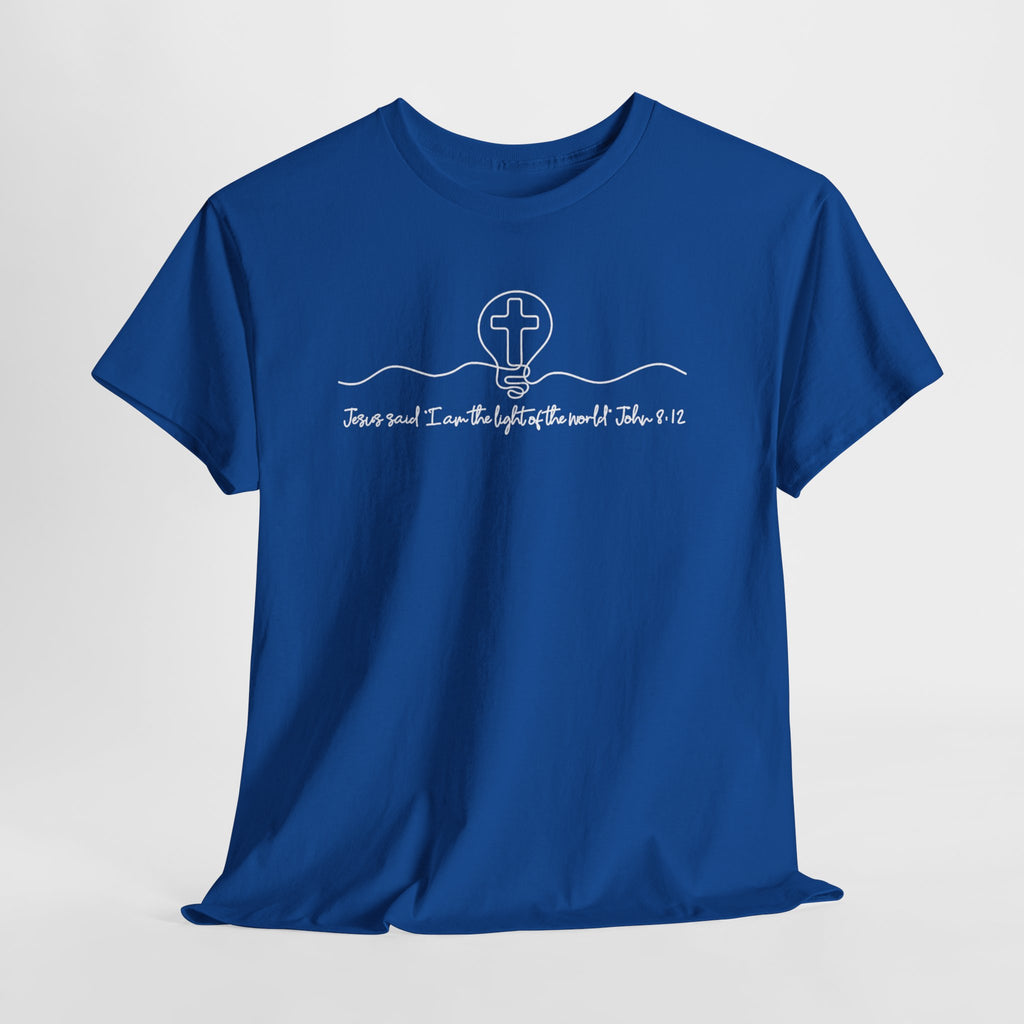 Christian Cross Graphic Tee — "Jesus and I Live By Faith" Inspirational Bible Verse Shirt