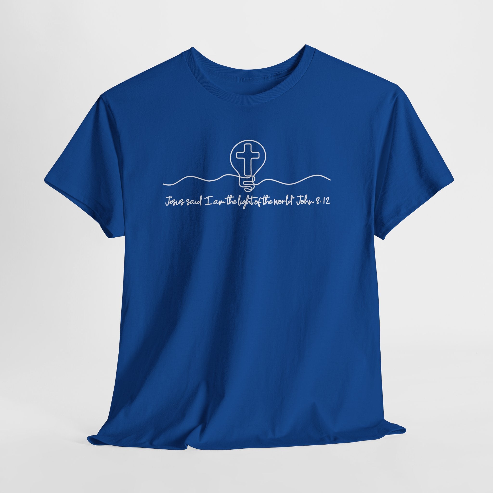 Christian Cross Graphic Tee — "Jesus and I Live By Faith" Inspirational Bible Verse Shirt