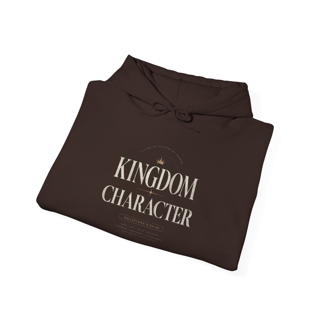 Kingdom Character Hoodie – Faith-Based Inspirational Black Pullover