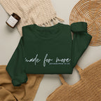 Christian Crewneck Sweatshirt "Made For More" Ephesians 2:10 Pullover, Inspirational Scripture Apparel, Faith Graphic Sweatshirt