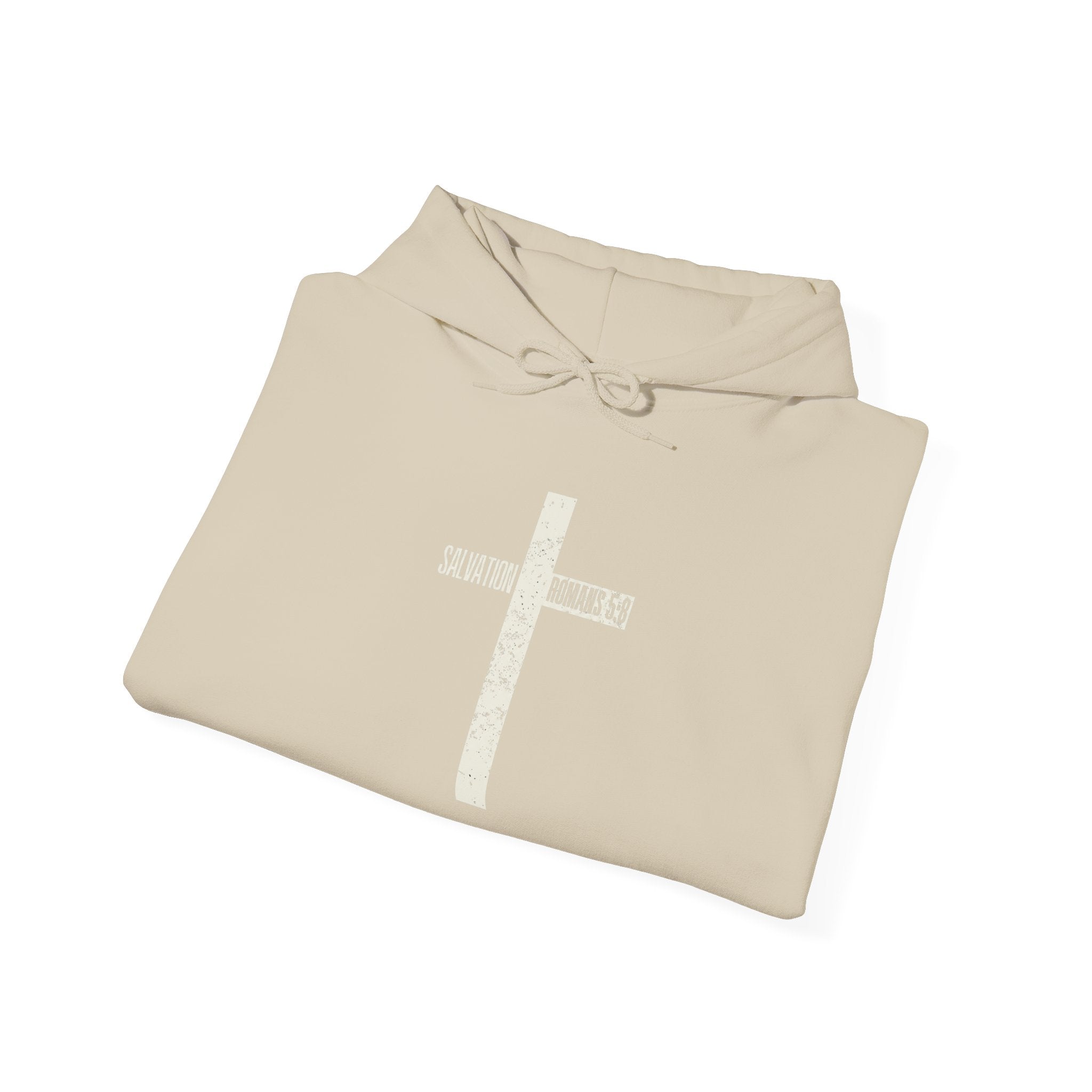 Christian Cross Salvation Hoodie – "Saved By Grace" Faith Graphic Pullover