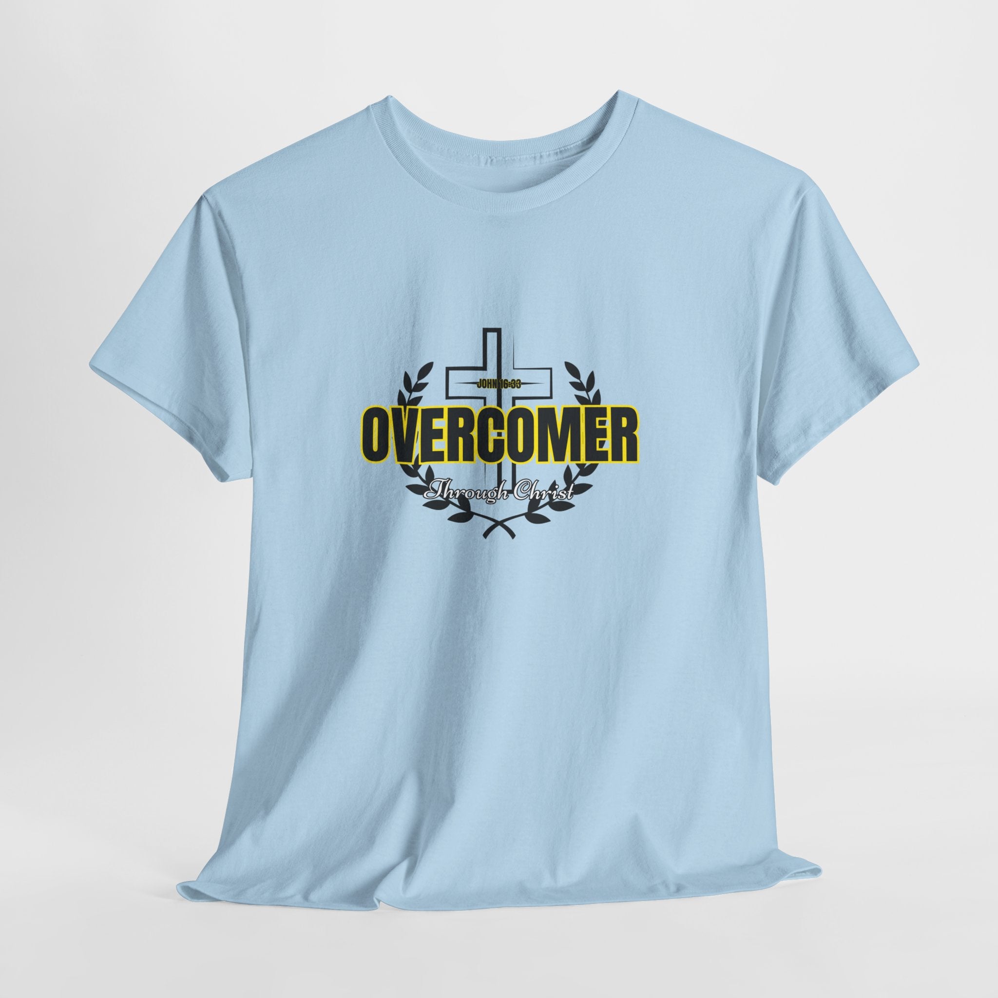 Overcomer Cross T-Shirt — Inspirational Christian Faith Tee