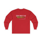 Seek First the Kingdom Long Sleeve Christian Tee