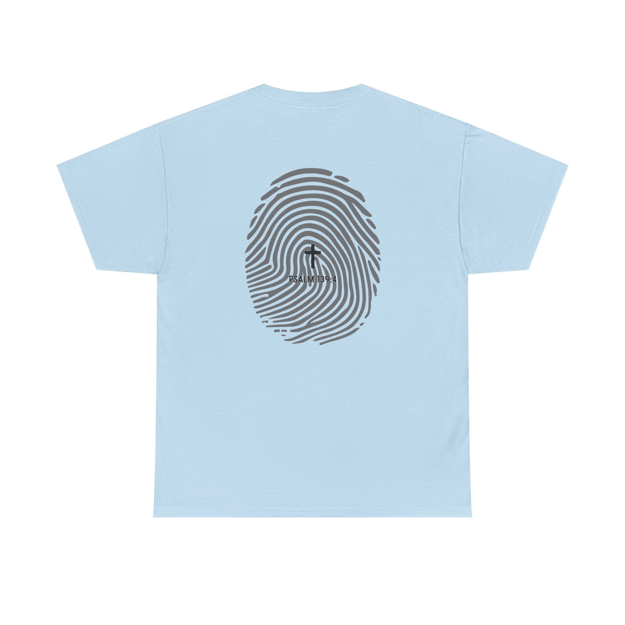 Fingerprint Graphic Tee — Minimalist Identity T‑Shirt