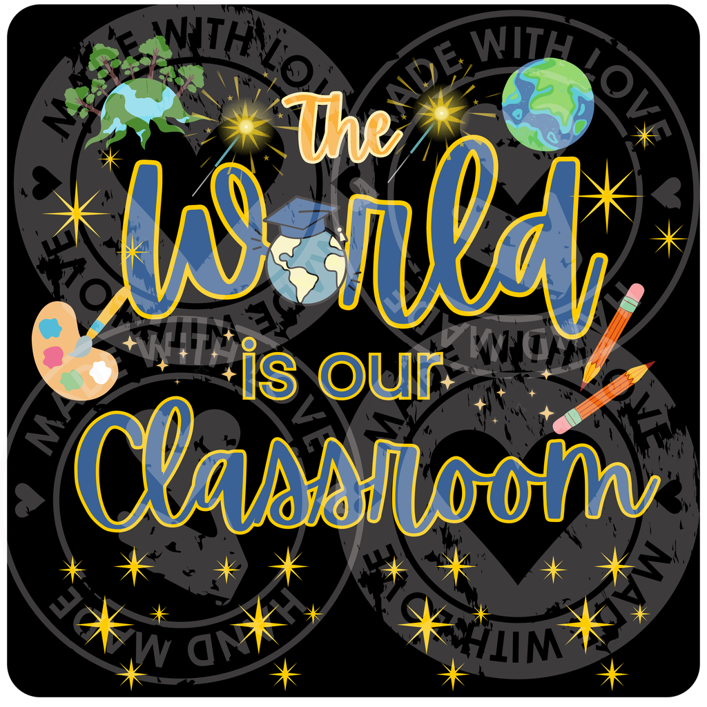 The World Is Our Classroom Homeschool Sticker – Charlotte Mason Inspired Education Decal - The Outer Space